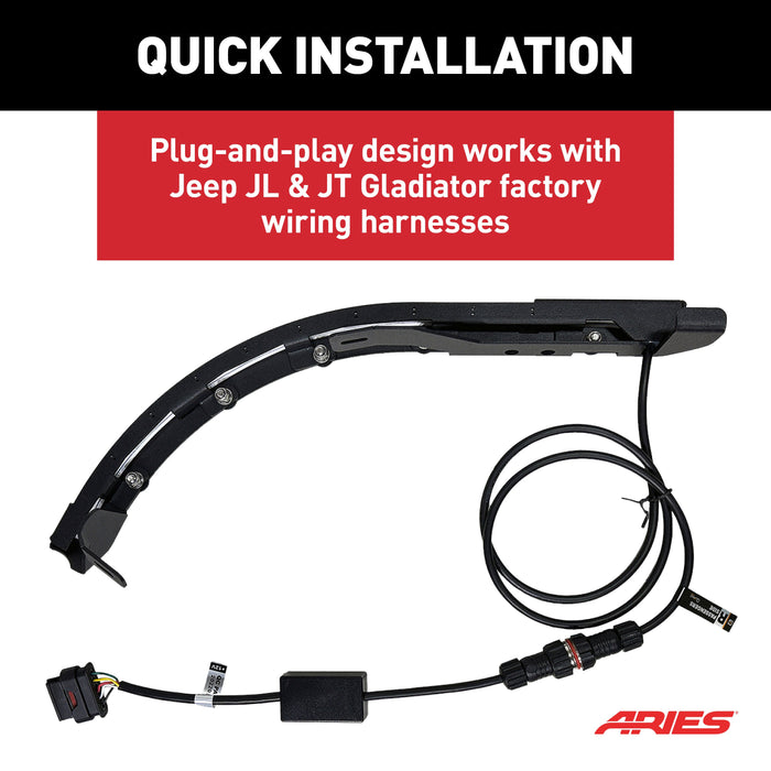 ARIES 1500235 LED Fender Lights for Jeep Wrangler JL, Gladiator JT for Select Jeep Wrangler