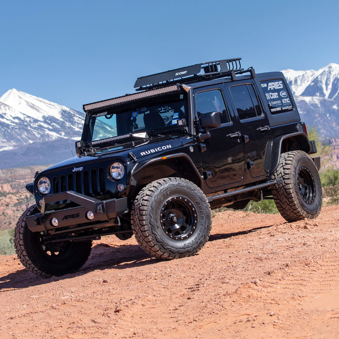 ARIES 1500350 Jeep Wrangler JK Aluminum Front Inner Fender Liners for Select Jeep Wrangler