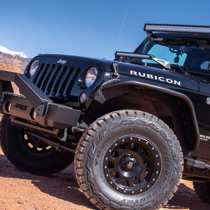 ARIES 1500350 Jeep Wrangler JK Aluminum Front Inner Fender Liners for Select Jeep Wrangler