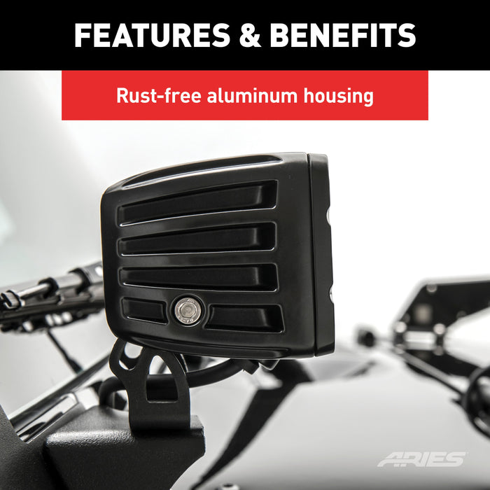ARIES 1501252 2" Square Cube LED Lights (2,200 Lumens)