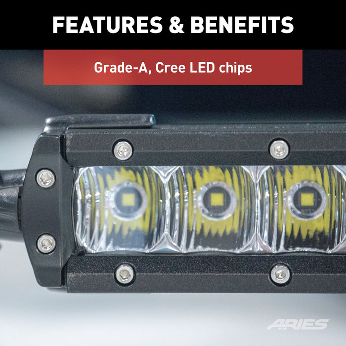 ARIES 1501302 Jeep TJ Hood Light and Brackets for Select Jeep Wrangler