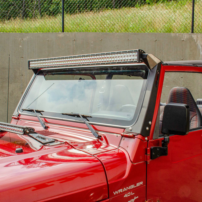 ARIES 1501303 Jeep TJ Roof Light and Brackets for Select Jeep Wrangler