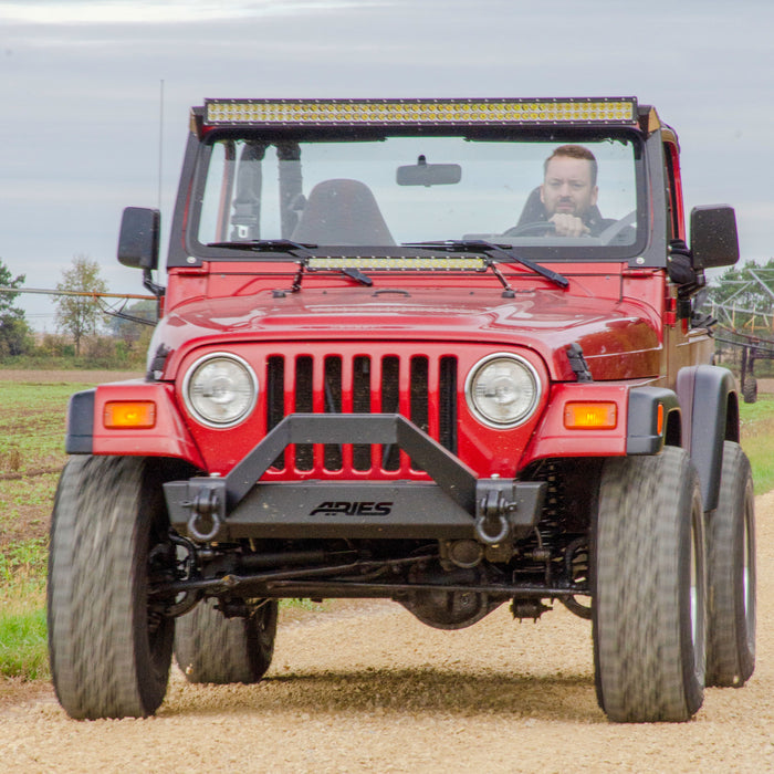 ARIES 1501303 Jeep TJ Roof Light and Brackets for Select Jeep Wrangler