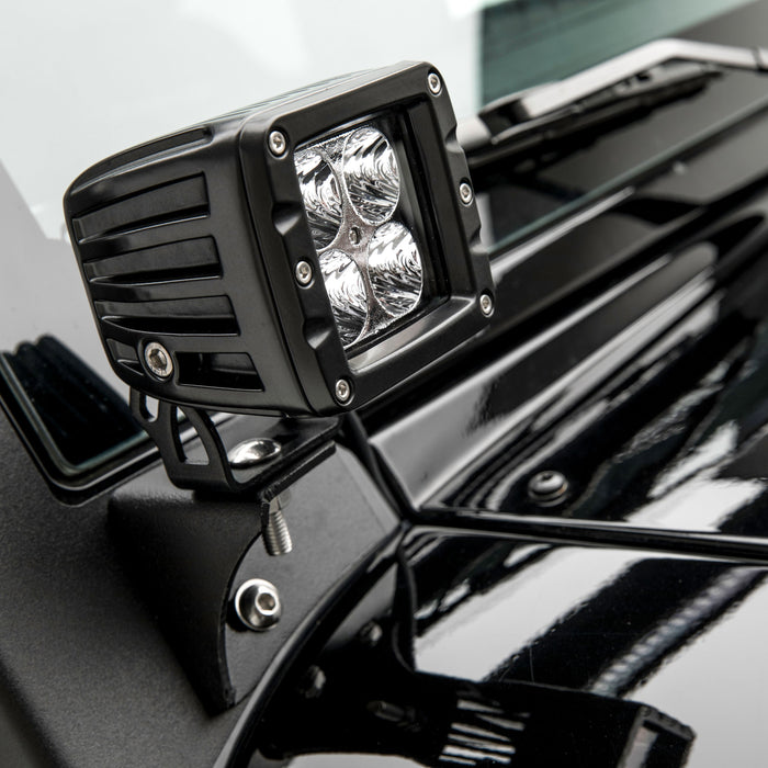 ARIES 1501304 Jeep JK Windshield Lights and Brackets for Select Jeep Wrangler