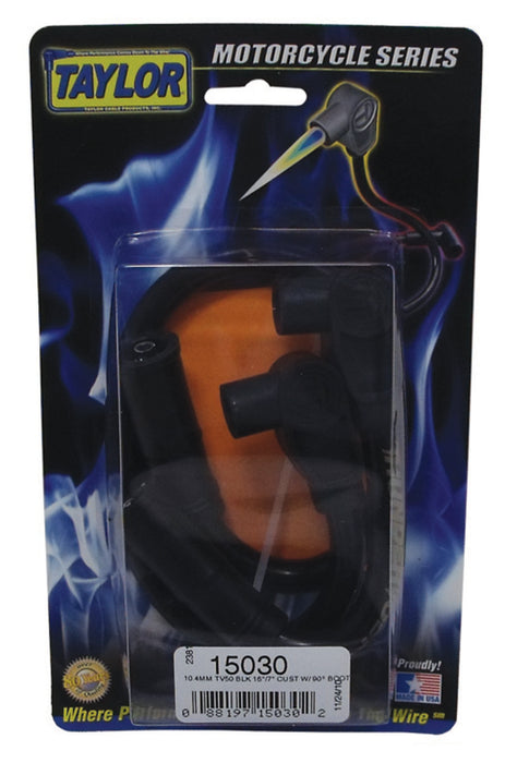 Taylor Cable 15030 10.4 TV50 blk 16/7in custom MC 90 - Truck Part Superstore