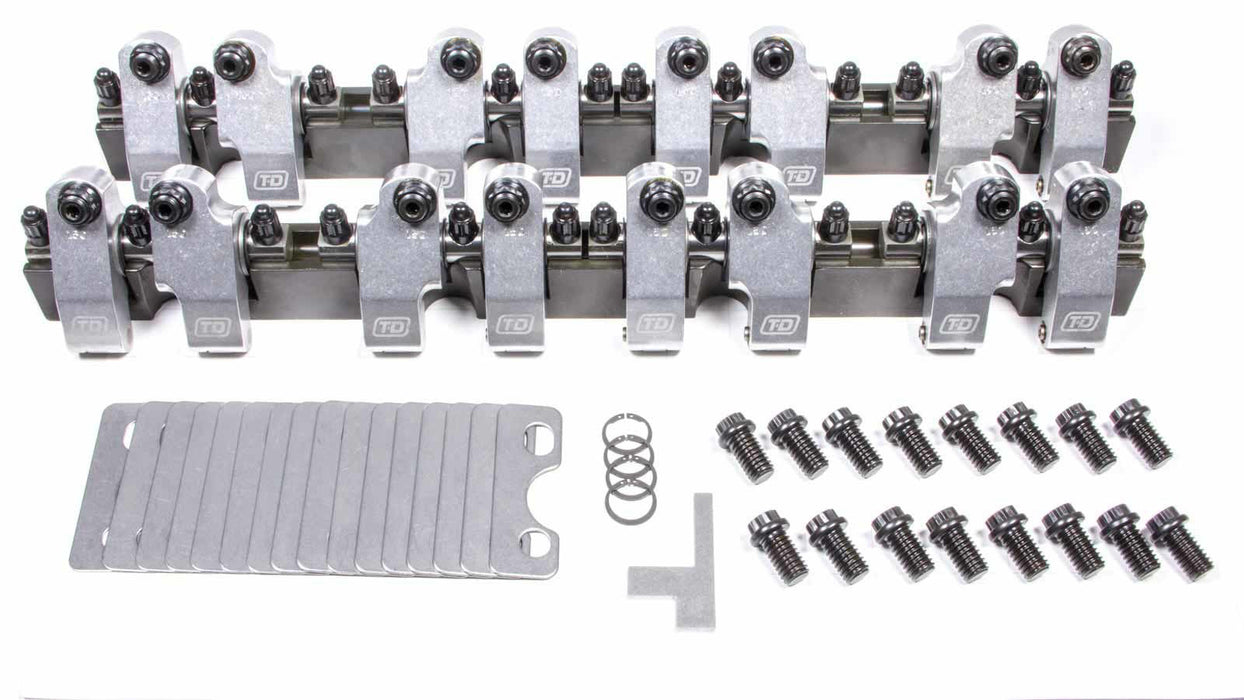 T AND D MACHINE 2300-160/150 SBC Shaft Rocker Arm Kit - 1.6/1.5 Ratio