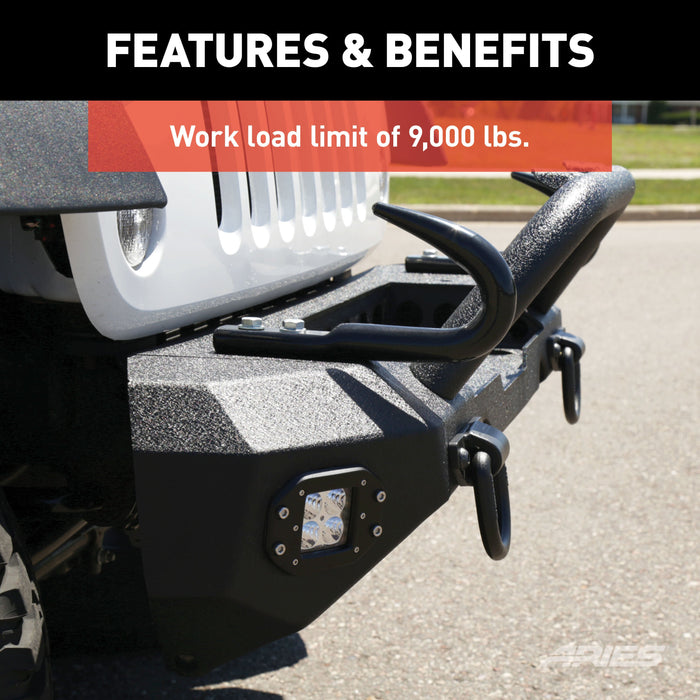 ARIES 15600TW Bolt-On Bumper Tow Hook (9,000 lbs.)