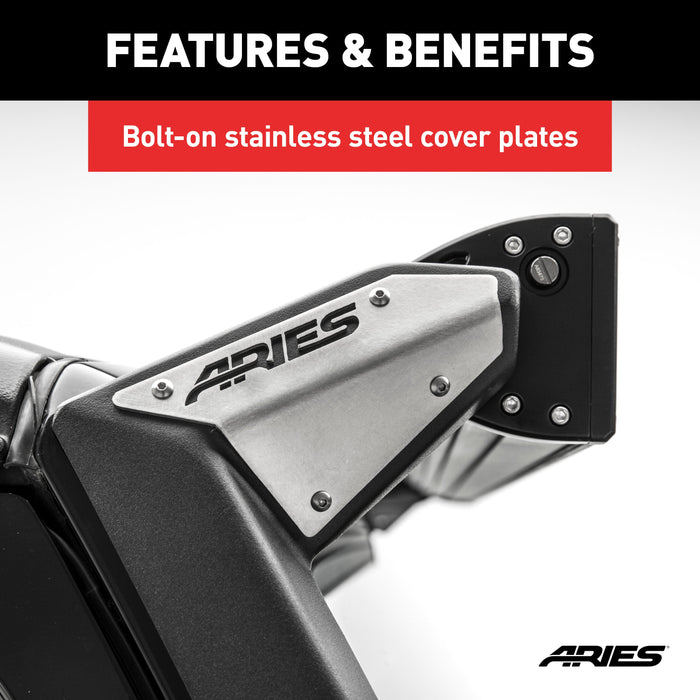 ARIES 15911 Jeep JK Roof Light Mounting Brackets for Select Jeep Wrangler