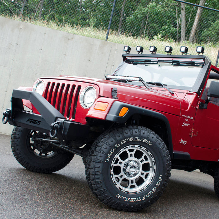 ARIES 15916 Jeep TJ Roof Light Mounting Brackets & Crossbar for Select Jeep Wrangler