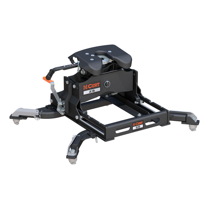 CURT 16056 A16 Sliding 5th Wheel Hitch, 16K, Select Ram 2500, 3500, 6.5' Bed Puck System - Truck Part Superstore
