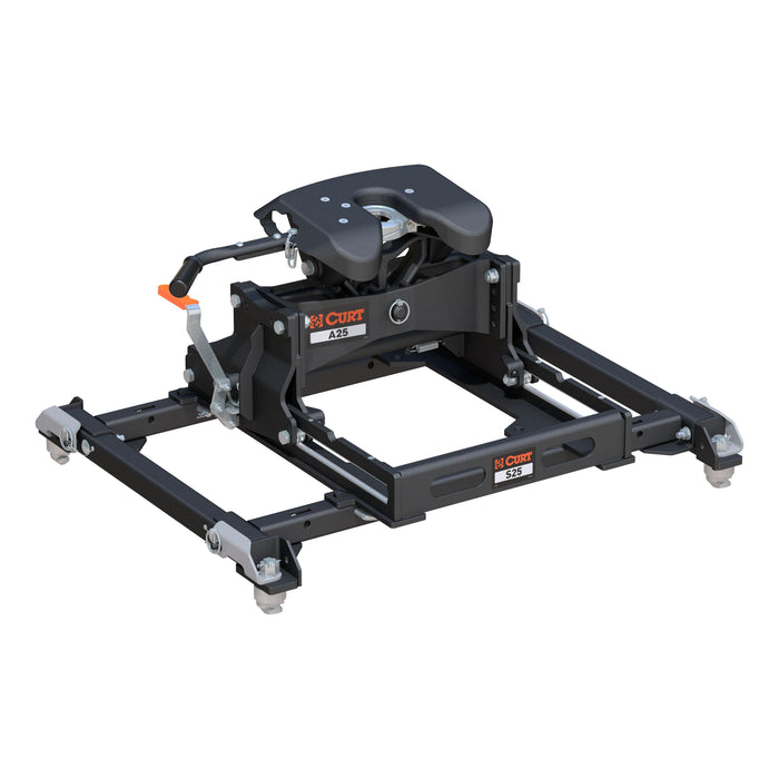 CURT 16058 A25 Sliding 5th Wheel Hitch, 25K, Select Ram 2500, 3500 Puck System - Truck Part Superstore