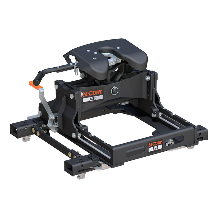 CURT 16059 A25 Sliding 5th Wheel Hitch, 25K, Select Silverado, Sierra Puck System - Truck Part Superstore