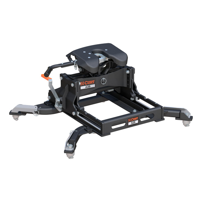 CURT 16060 A25 Sliding 5th Wheel Hitch, 24K, Select Ram 2500, 3500, 6.5' Bed Puck System - Truck Part Superstore