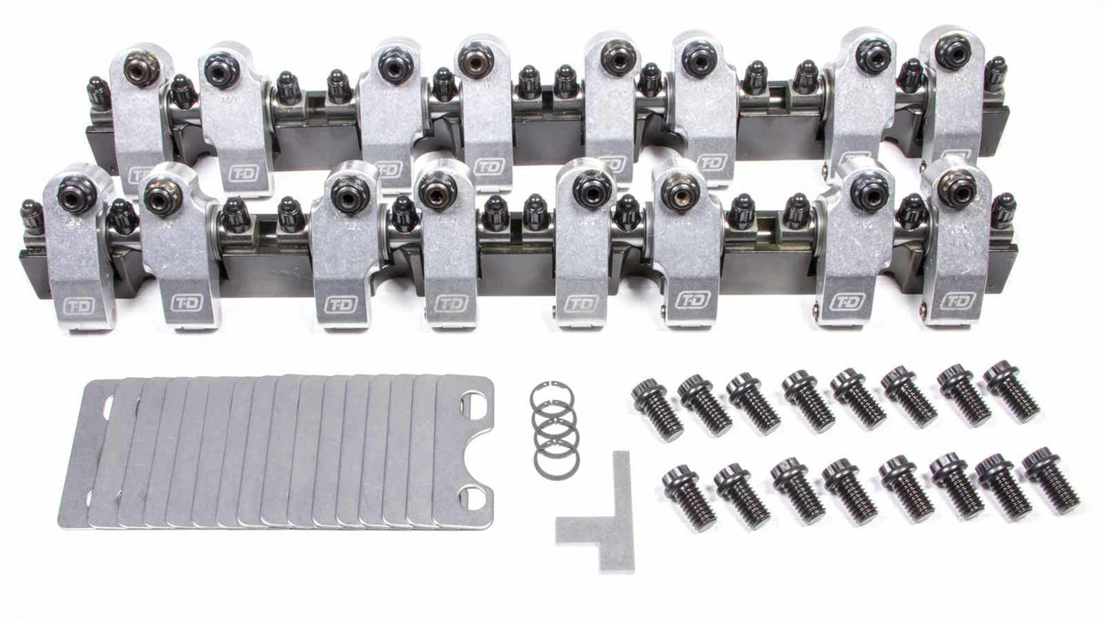 T AND D MACHINE 2144-160/160 SBC Shaft Rocker Arm Kit - 1.6/1.6 Ratio