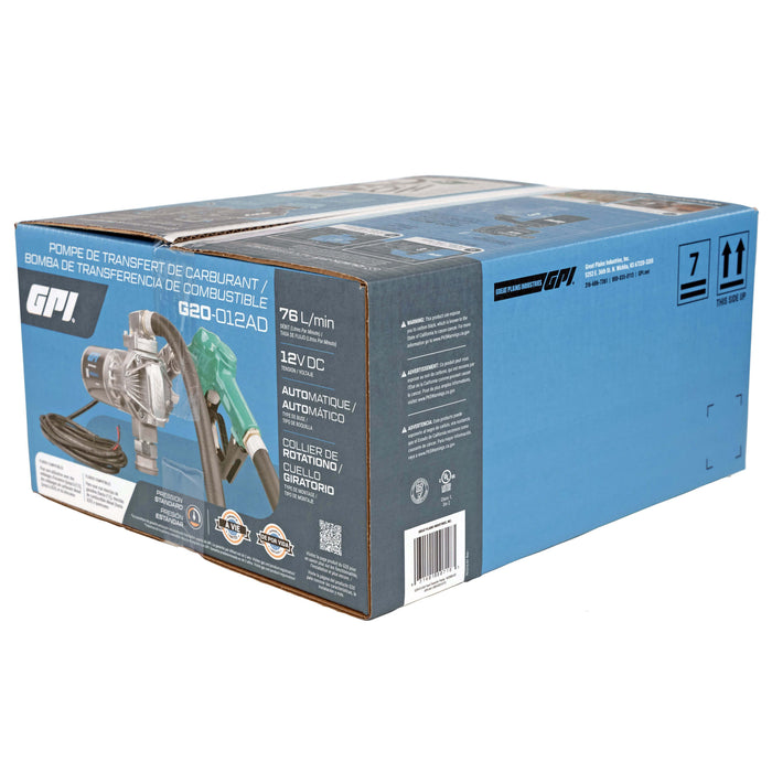 GPI IECEX-ATEX-CE APPROVED 76 L/MIN 12V Fuel Transfer Pump - Truck Part Superstore