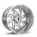 AMERICAN TRUXX AT165-2297P-44 AT165 WARRIOR POLISHED 20X12 5-139.7 -44mm 110.3mm - Truck Part Superstore