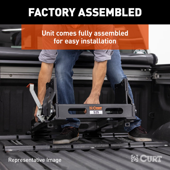 CURT 16564 S20 5th Wheel Slider, 20,000 lbs. - Truck Part Superstore