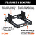 CURT 16574 Fifth Wheel Trailer Hitch Mount Kit - Truck Part Superstore