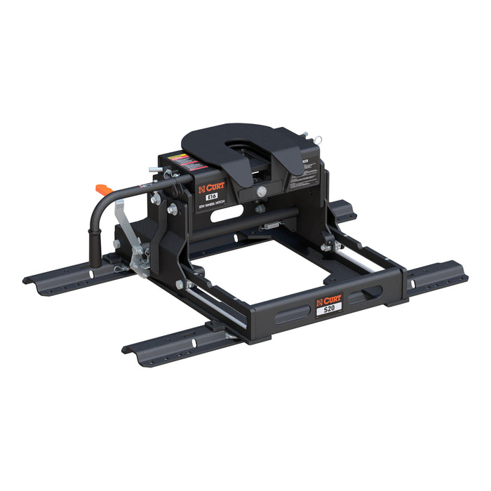 CURT 16611 E16 Sliding 5th Wheel Hitch with Rails, 16,000 lbs. - Truck Part Superstore