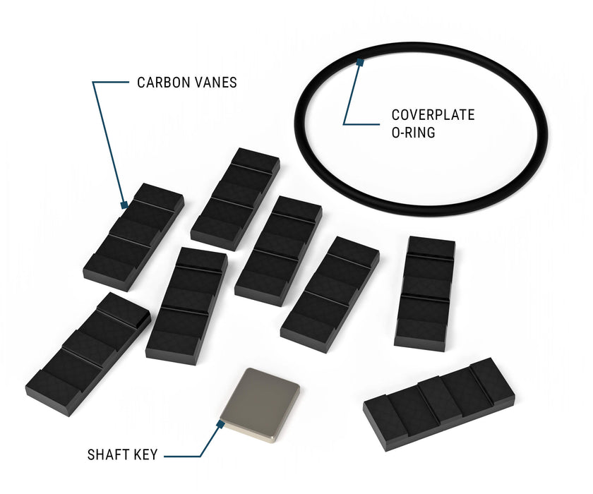 Replacement Carbon Vanes Kit for V Series Fuel Transfer Pumps - Truck Part Superstore