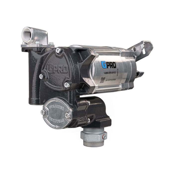 Front pump side view of the GPRO V20 1-inch pump only (AVGAS / Jet A Compatible)