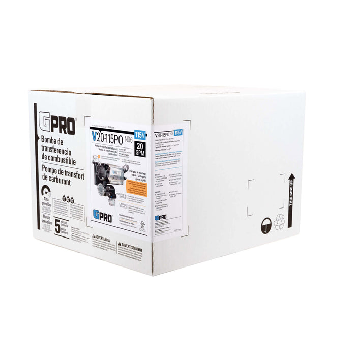GPRO 20 GPM 115V FUEL TRANSFER PUMP - 3/4-INCH OUTLET - Truck Part Superstore