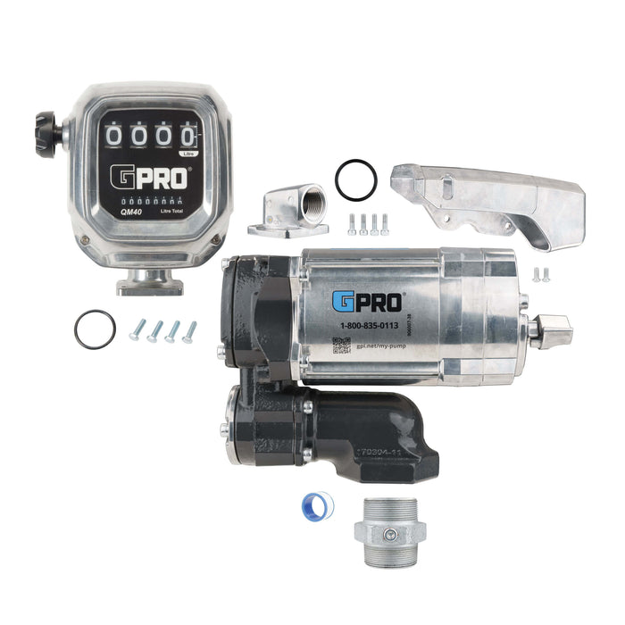 GPRO 20 GPM 115V FUEL TRANSFER PUMP WITH 2-40 GPM FUEL METER - 1-INCH OUTLET - Truck Part Superstore