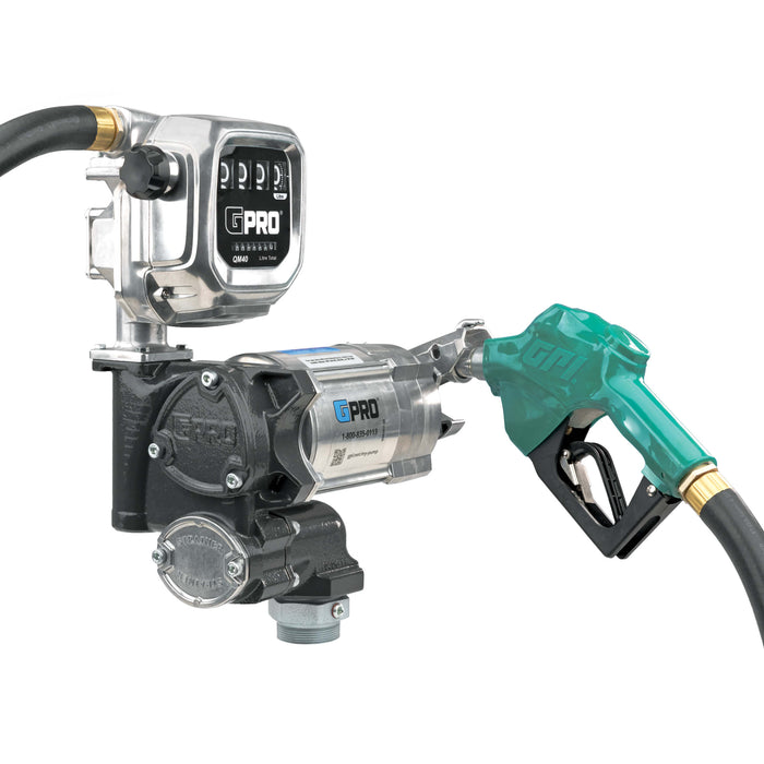 GPRO 20 GPM 115V FUEL TRANSFER PUMP WITH 2-40 GPM FUEL METER - 1-INCH OUTLET - Truck Part Superstore