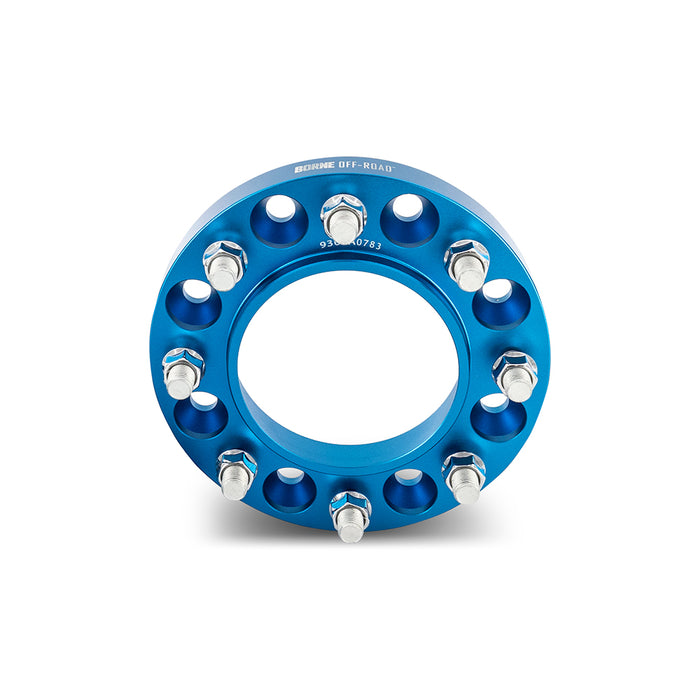 Mishimoto BNWS-006-450BL Wheel Spacers, 8X165.1, 121.3mm Center Bore, M14 X 1.5, 45mm Thick, Blue - Truck Part Superstore