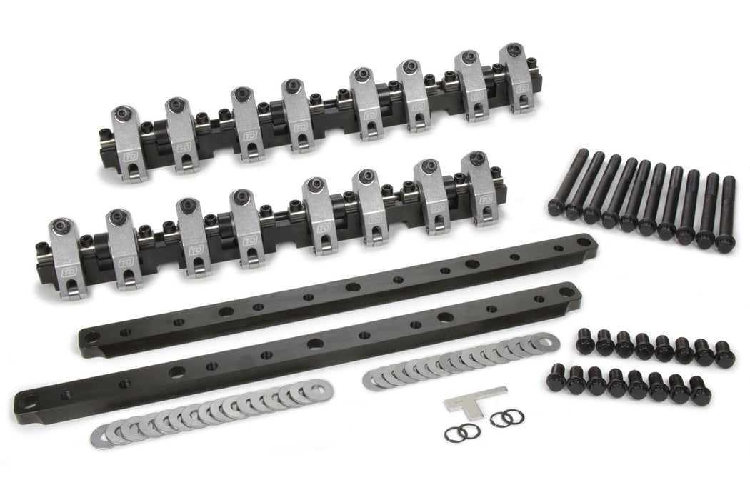T AND D MACHINE 7030-175/175 BBF Shaft Rocker Arm Kit w/Edelbrock FE 427 Heads