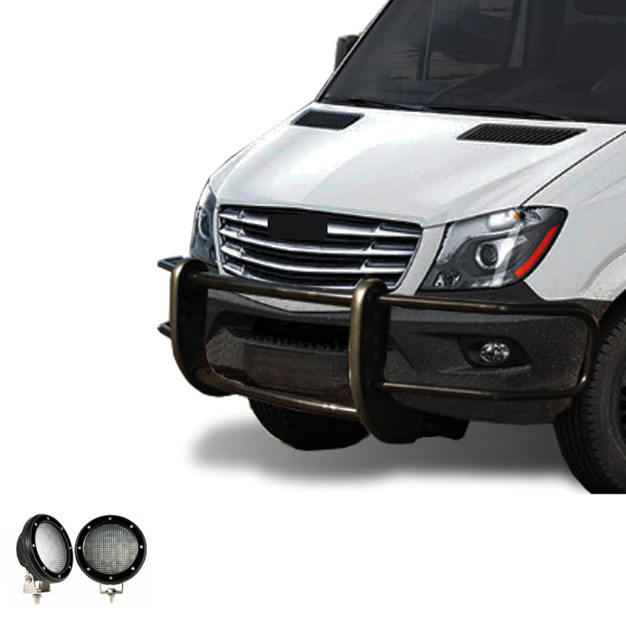 Black Horse Off Road 17D501MA-PLFB Spartan Grille Guard Kit - Truck Part Superstore