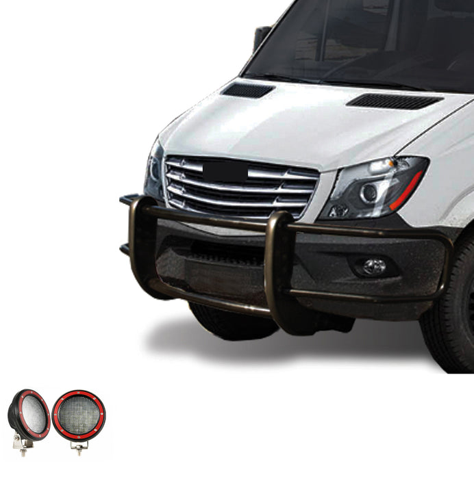 Black Horse Off Road 17D501MA-PLFR Spartan Grille Guard Kit - Truck Part Superstore