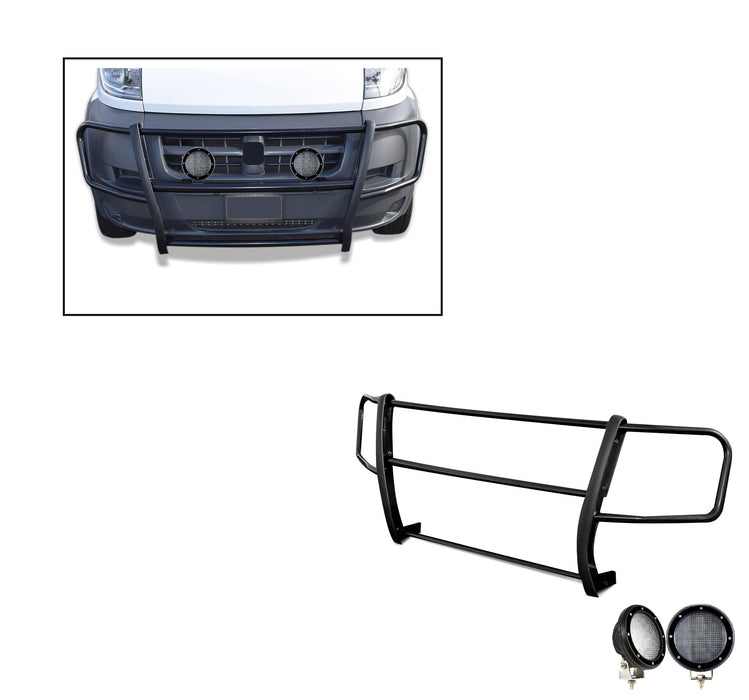 Black Horse Off Road 17DOPRMA-PLFB Spartan Grille Guard Kit - Truck Part Superstore