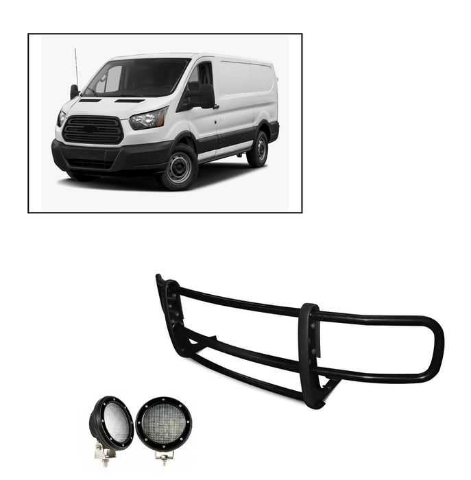 Black Horse Off Road 17FOTRMA-PLFB Spartan Grille Guard Kit - Truck Part Superstore