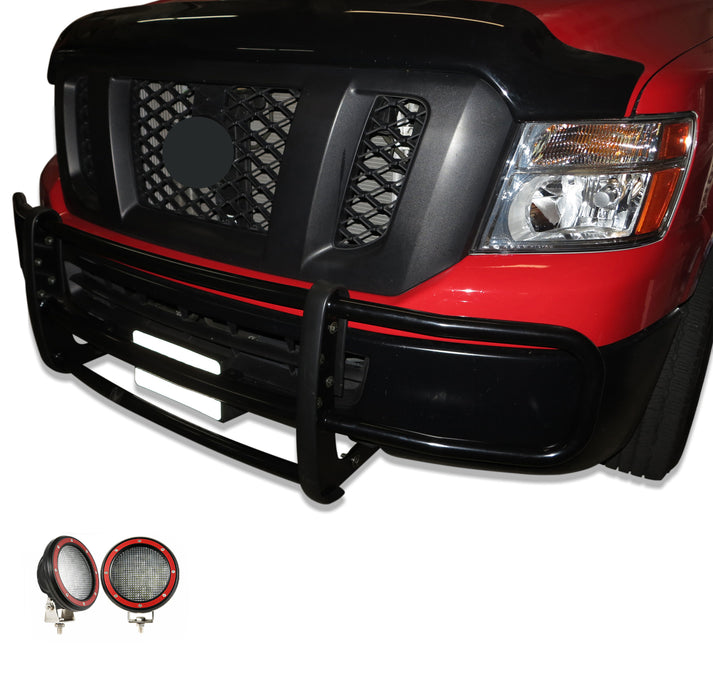 Black Horse Off Road 17NINVMA-PLFR Spartan Grille Guard Kit - Truck Part Superstore