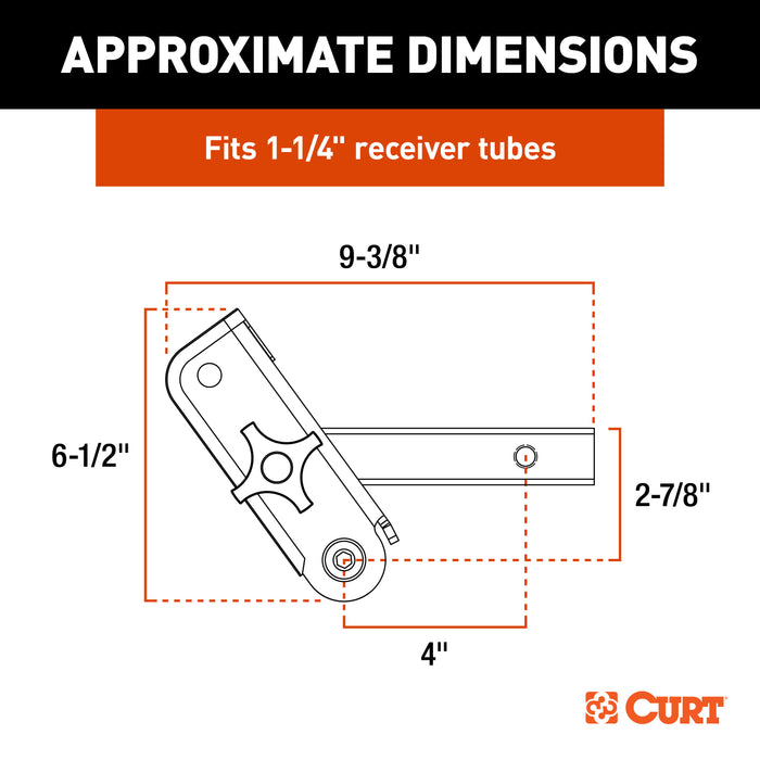 CURT 18401 CURT 18401 ActiveLink 1-1/4" Receiver Shank - Truck Part Superstore