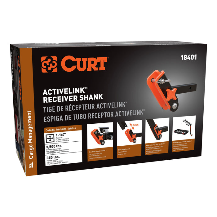 CURT 18401 CURT 18401 ActiveLink 1-1/4" Receiver Shank - Truck Part Superstore