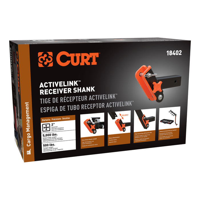 CURT 18402 CURT 18402 ActiveLink 2" Receiver Shank - Truck Part Superstore