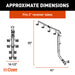 CURT 18412 CURT 18412 ActiveLink Ultra Hitch-Mounted Bike Rack, 2 or 4 Bikes, 2" Shank - Truck Part Superstore