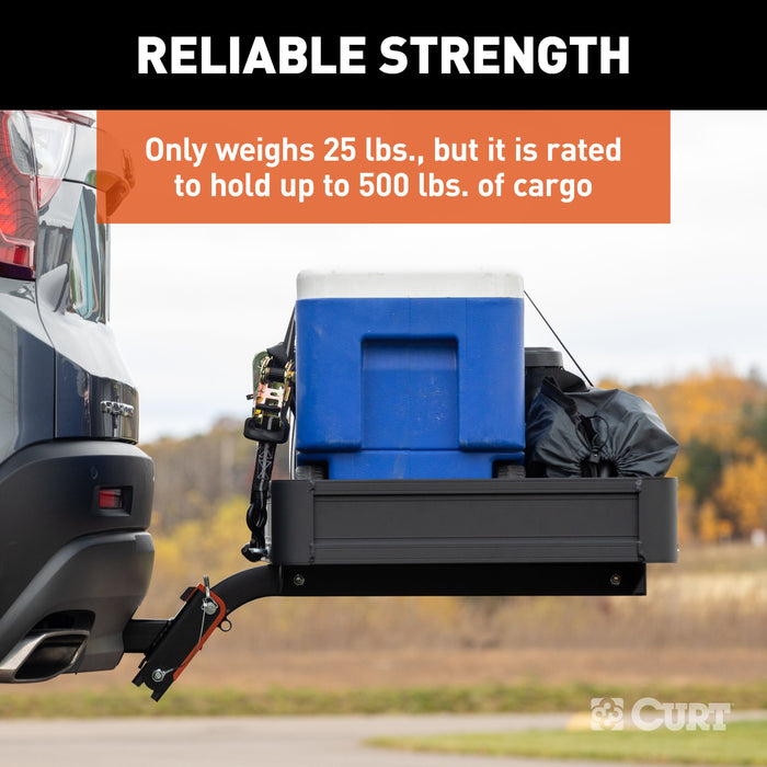 CURT 18415 CURT 18415 ActiveLink 49" x 22" Aluminum Cargo Carrier, Fits 2" Receiver - Truck Part Superstore