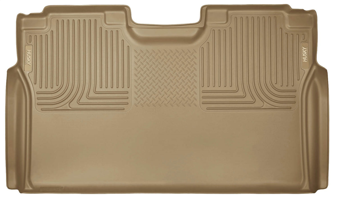 Husky Liners 19373 Weatherbeater-2nd Seat Floor Liner for Select Ford F-150, Ford F-150 Lightning, Ford F-250 Super Duty, Ford F-350 Super Duty, Ford F-450 Super Duty