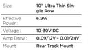 Go Rhino 750001014CBS Flash Series Lights - 10" Single Multi Function Light Bar - Truck Part Superstore