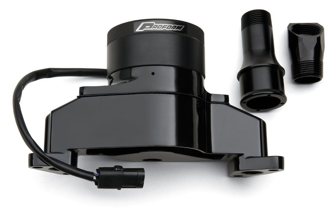 ProForm 68220BK Electric Engine Water Pump Aluminum Black Powder Coat Fits SB Ford Engines Proform - Truck Part Superstore