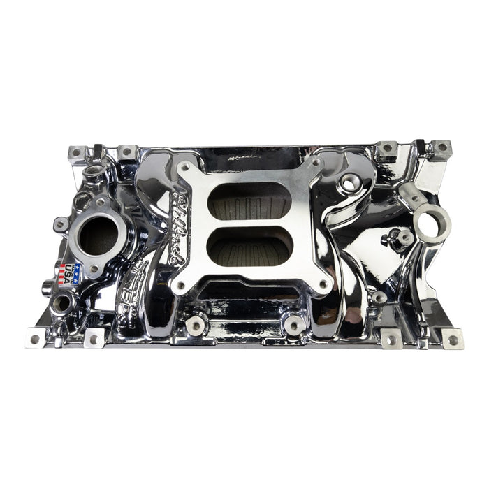 Edelbrock 2716-CP Edelbrock Perf EPS Manifold for Small-Block Chevy Vortec, Chrome Plasma Finish - Truck Part Superstore