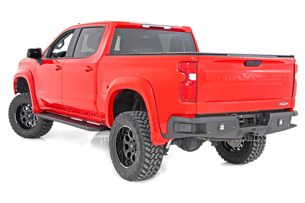 Rough Country 44002 RPT2 Running Boards - Crew Cab - Black - Chevy/GMC 1500/2500HD (19-23) - Truck Part Superstore