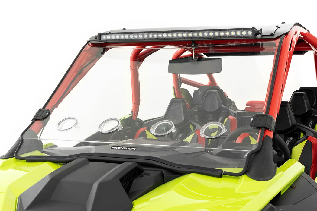 Rough Country 98202210 Vented Full Windshield Scratch Resistant Bolt On Roof Polaris RZR Pro R (2022) Rough Country - Truck Part Superstore