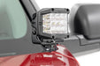 Rough Country 71074 LED Light - Ditch Mount - 2" Black Pair - Amber DRL - Toyota Tundra (22-23) - Truck Part Superstore