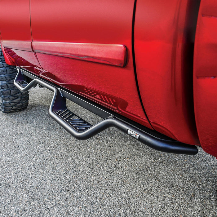 Westin 20-11335 Outlaw Nerf Step Bars; Drop; Textured Black; - Truck Part Superstore