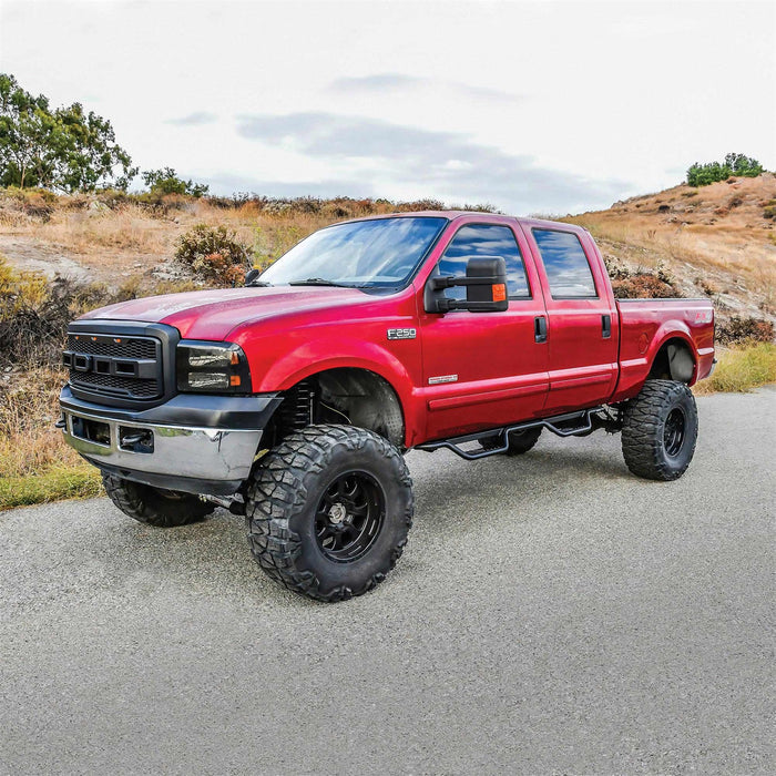 Westin 20-11335 Outlaw Nerf Step Bars; Drop; Textured Black; - Truck Part Superstore