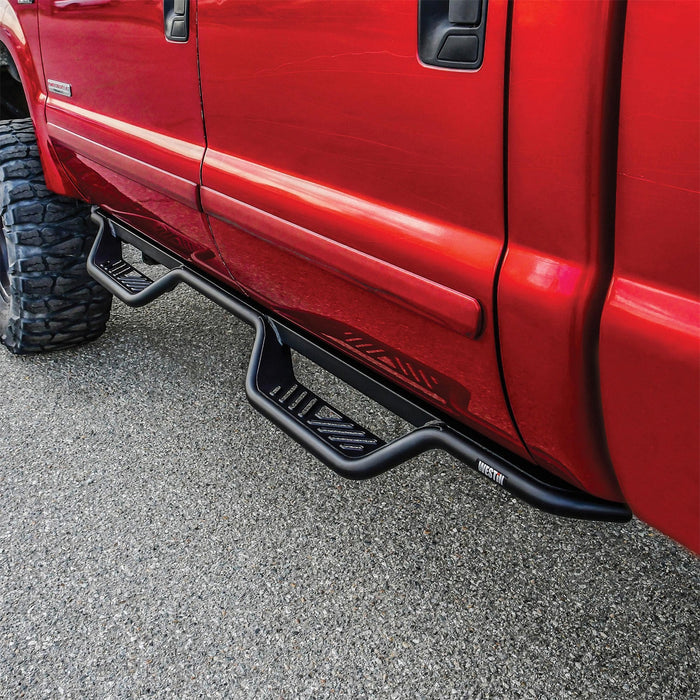Westin 20-11335 Outlaw Nerf Step Bars; Drop; Textured Black; - Truck Part Superstore